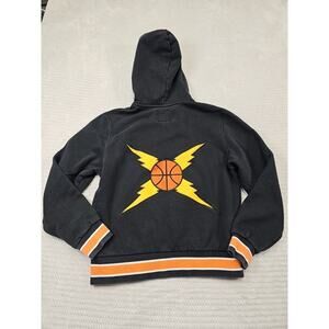 Just Don All City Sweatshirt Adult Small Black Fitted Hooded Pull Over